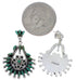 Southwest Turquoise Sterling Silver Jewelry Post Earrings PX31341